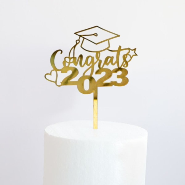 5 stk Cake Topper Happy Graduation 9 9 9