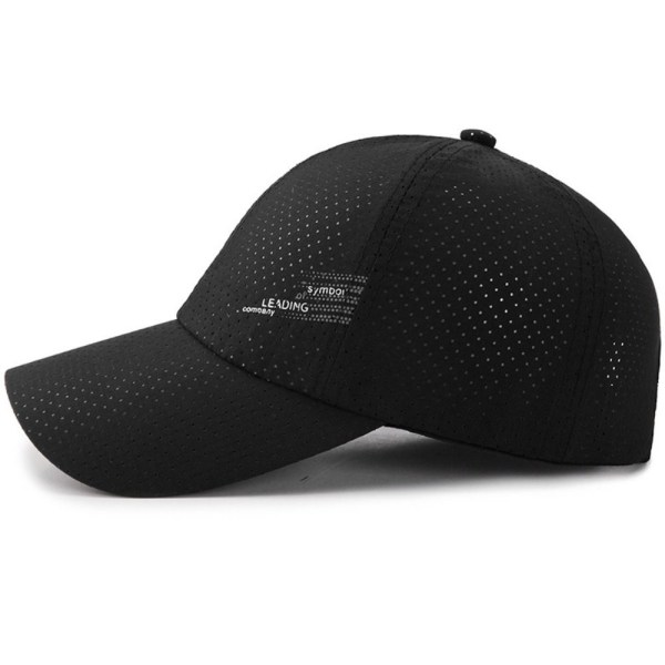 Hurtigtørkende Baseball Caps Golf Fishing Cap SVART black