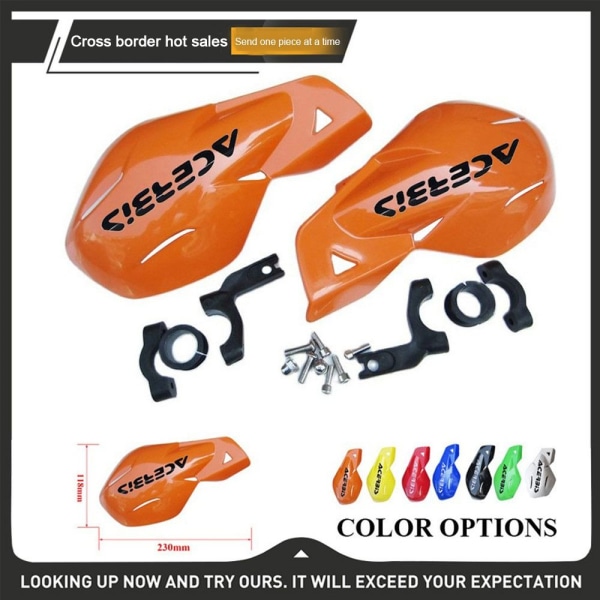 Motorcykel Handskydd Hand Guard Protector ORANGE orange