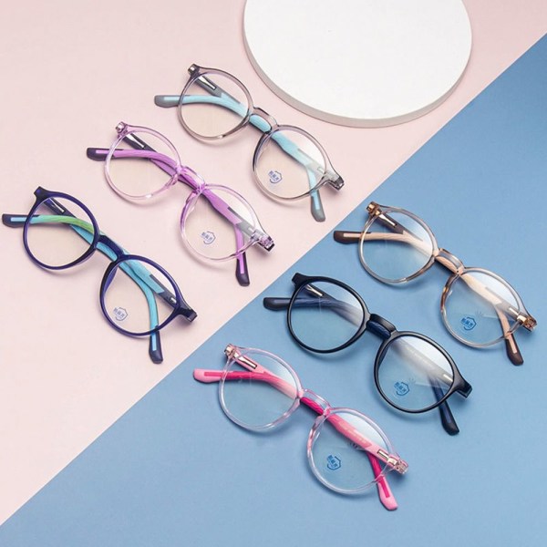 Lasten anti-blue vaaleat lasit pyöreät silmälasit 2 2 2