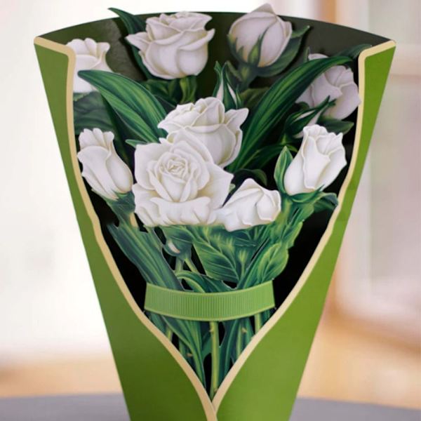 3D pop-up buket papirblomster 1 1 1
