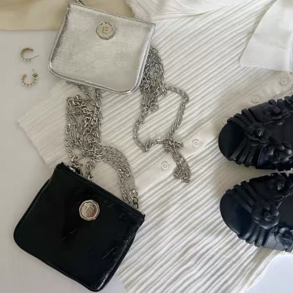 Mini Skuldervesker Crossbody Bag SØLV silver