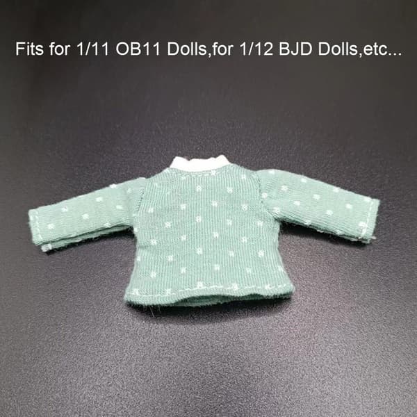 Docka T-shirt Bomull Dot Blus RÖD Red