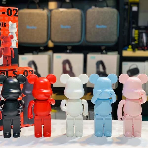 Violen ce Bear Bluetooth -högtalare Bluetooth -ljud vit