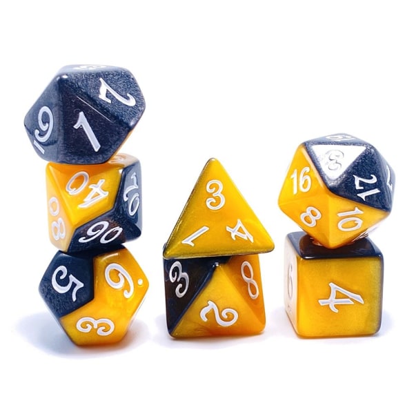 7 kpl / set DND Dice Polyhedral Dice STYLE 6 STYLE 6 Style 6