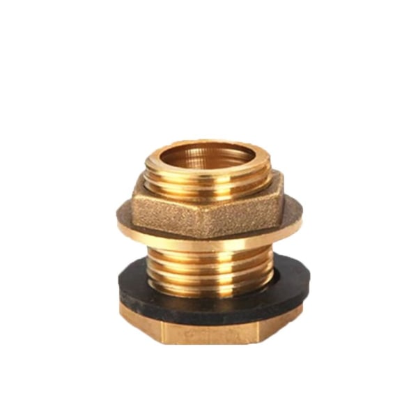 2 stk Messing Vanntank Connector Vann Tank Dren Adapter 1 TOMME 1 Inch