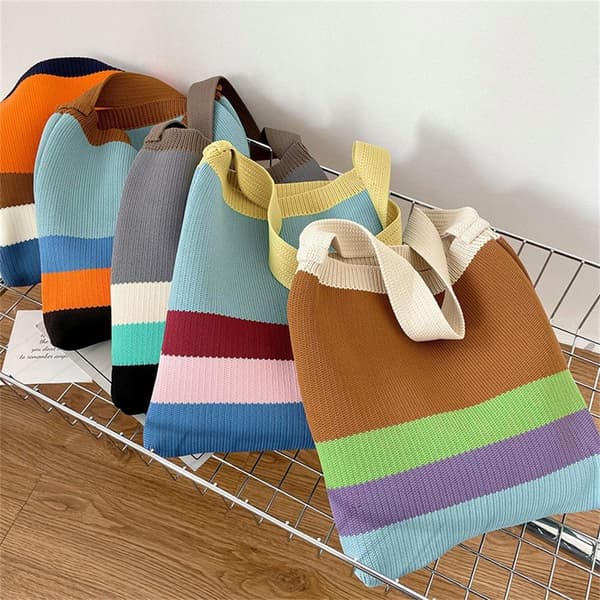 Strik håndtaske mulepose 1 1 1