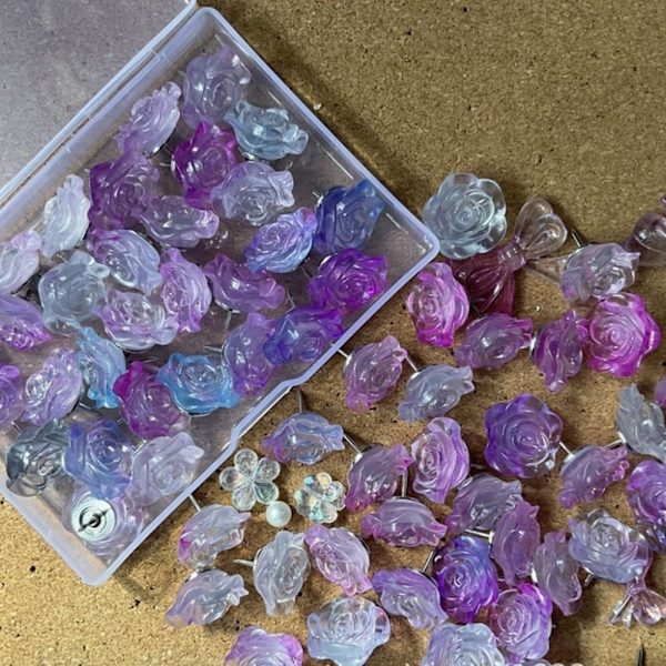 Push Pins Flower Thumb Tacks muovia