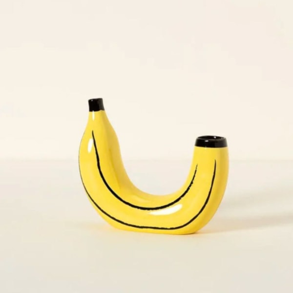 Banan Blomstervase Borddekor med dobbel åpning