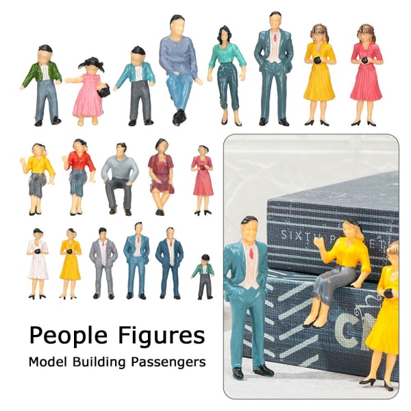 10st Människor Figurer Modell Byggnad Passagerare 1/30 1/30 1/30