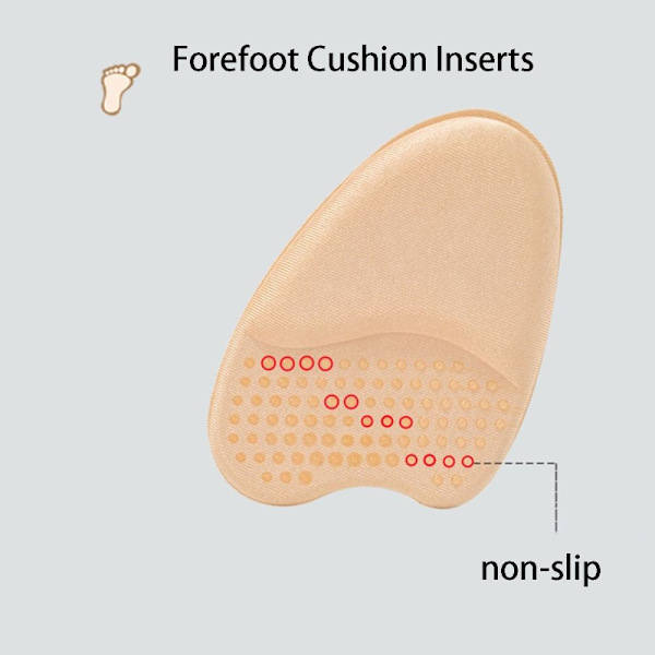 3 par Metatarsal Pads Forfodspudeindlæg BEIGE beige