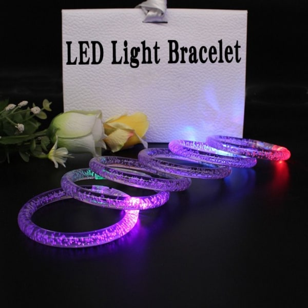 10 kpl LED-rannekoruja Glow Bangle VILLA purple