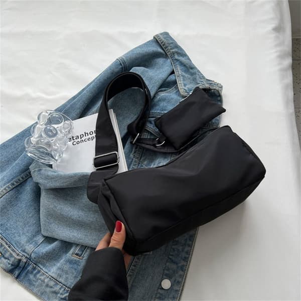 Skuldertasker Messenger Taske SORT black