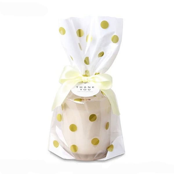 50 STK Slikposer Guld Dots Strips DOTS DOTS dots