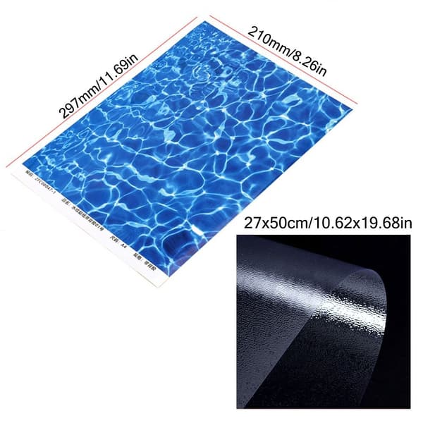 Simulering Vattenkornsdekal Vattenlandskapsdekal 3-5 st 3-5PCS