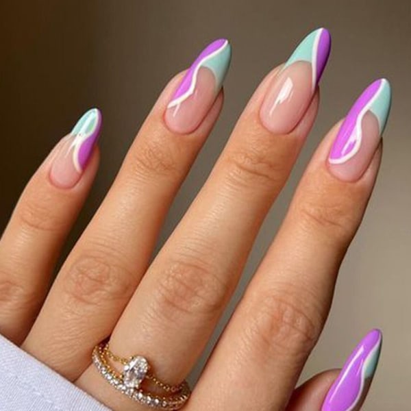 Almond Fake Nails False Nail 2 2 2