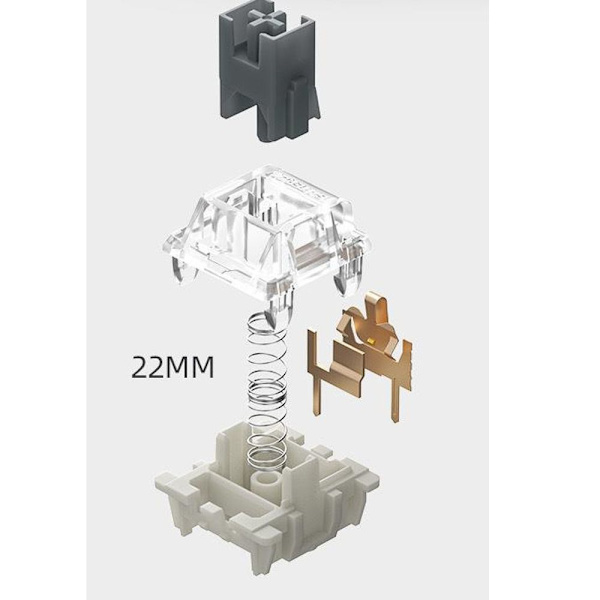 5 st Mekaniskt tangentbord Tyst taktil 5 st 5pcs