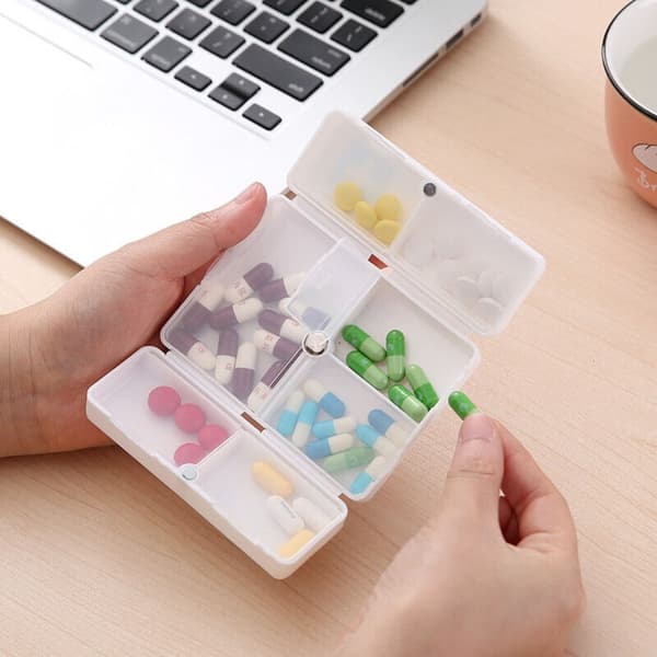 Medicinlåda för dosering, pillerförvaring