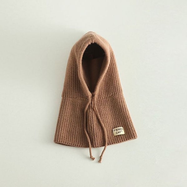 Lasten Soft Balaclava Lasten neulehattu KAHVI coffee