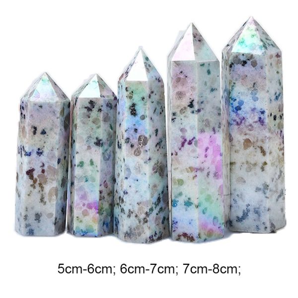 Natural Aura Crystal Column Hexagonal Crystal Tower 5CM-6CM 5cm-6cm