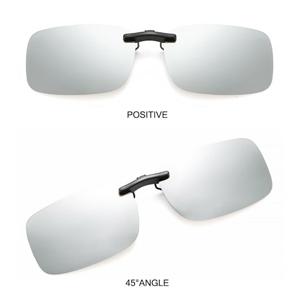 Magnetiska Clip-On Polarized Solglasögon Flip Up Solglasögon SVART Black Gray