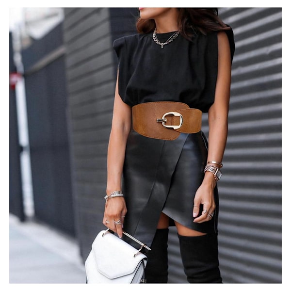 Designer bælter Stretch Cummerbunds SORT black