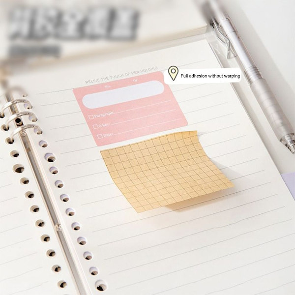 256 st/låda Memo Pad Study Sticky Note 01-GRADIENT PINK 01-Gradient Pink