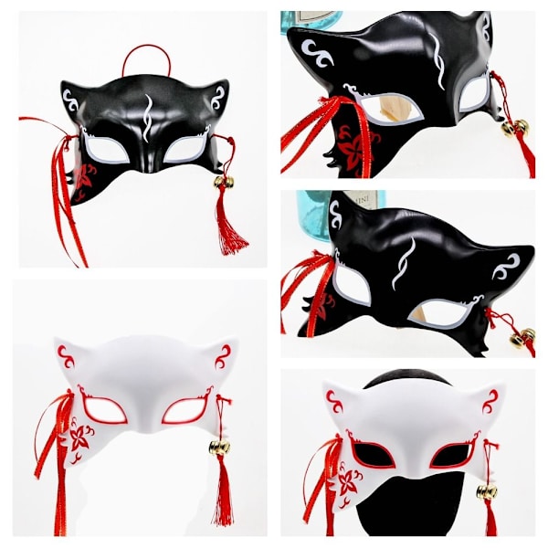 Cosplay Masker Anime Face Cover VIT white