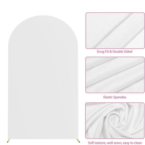 Bryllup Bakgrunn Deksel Bue Stativ Dekker HVIT 6FT White 6FT