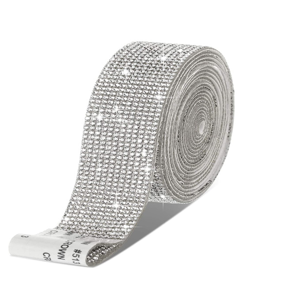 2Rolls/5Rolls Självhäftande Rhinestone Diamond Ribbon 3 3