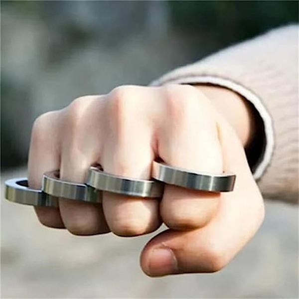 2/4 STK Folding Ring Fire-finger lås Ring 2 STK 2 STK 2PCS