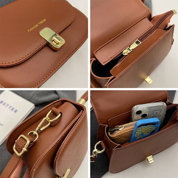Messenger Axelväska Crossbody Väskor VIT white