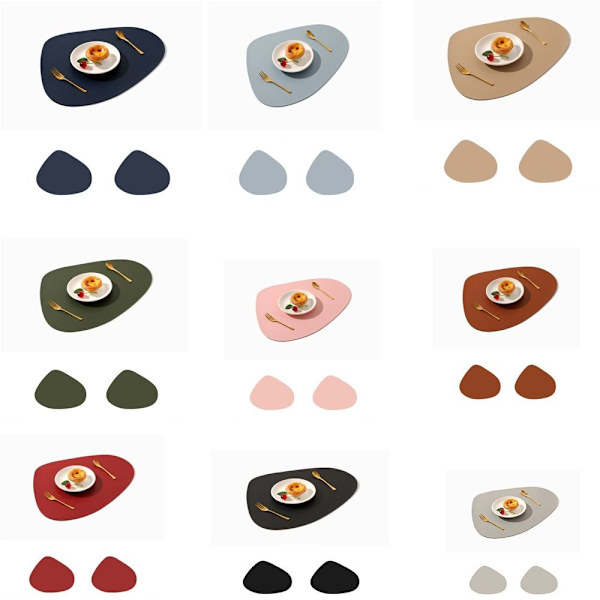 Dækkeserviet Dækkepude APRIKOSFARVE Apricot Color