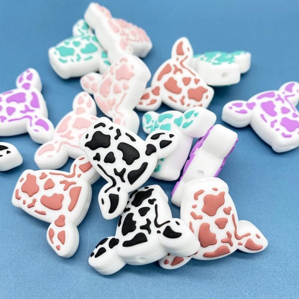 15 stk Ko Silikone Focal Beads Beaded Penne Animal Silikone Beads