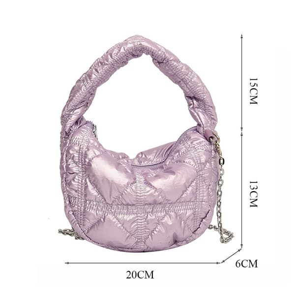 Messenger Axelväska Crossbody Väskor SILVER silver