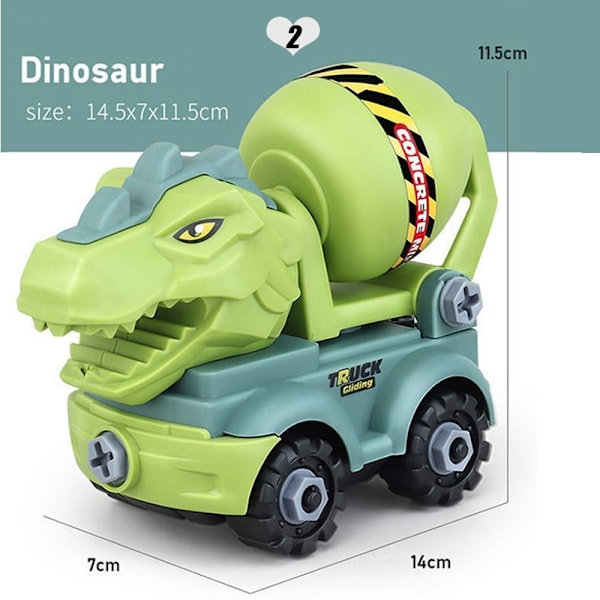 Dinosaur Engineering bilgrävmaskin dumper modellbil