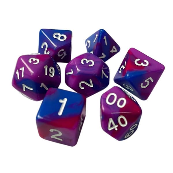 7 stk DND-terninger Polyhedriske terninger 8 8 8
