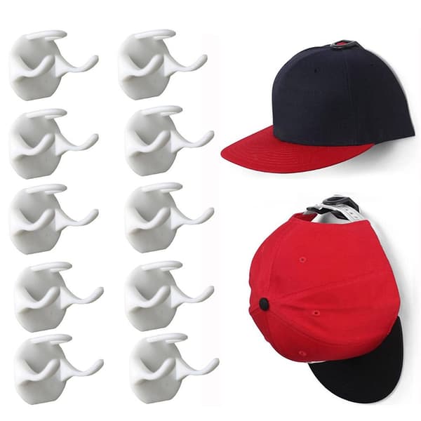 6kpl hattukoukku baseball- cap VALKOINEN White
