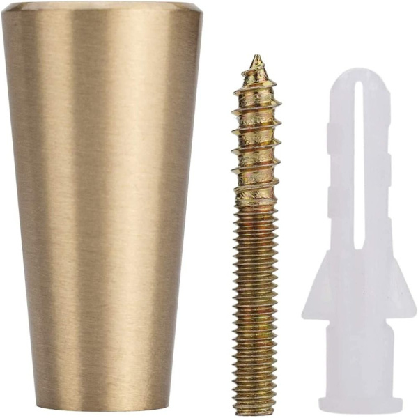 4Pak Guld Messing Dekorative Vægkroge Håndklædekrog L-FORMET L-shaped