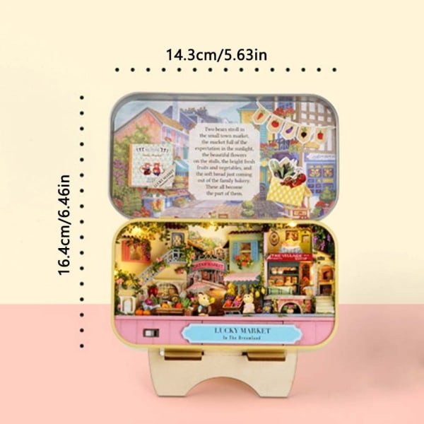 Box Theatre Dollhouses Miniature Home Dollhouse 10 10 10