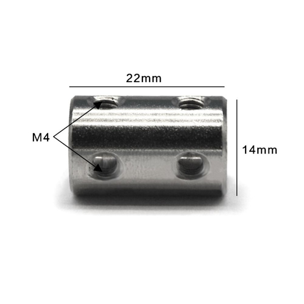 Teräksinen jäykkä akselikytkin 5MM-5MM 5MM-5MM