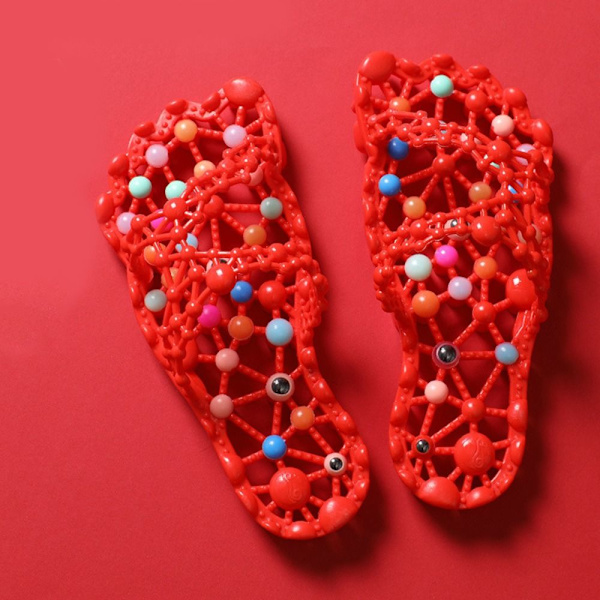 Zoneterapi Sandaler Fodmassager RØD 39-40 red 39-40