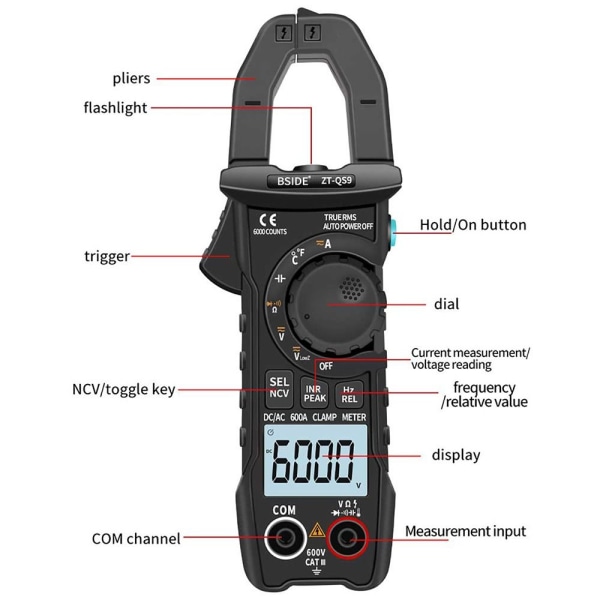Digital Clamp Meter Smart Multimeter ZT-QB9 ZT-QB9 ZT-QB9