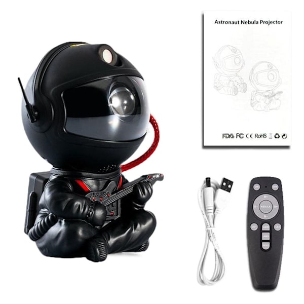 Astronaut Stars Projektor Projektor Lampe SORT 2 2 black 2-2