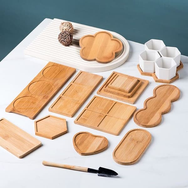 Bambusbakke Blomsterpotte Bundstativ D D D