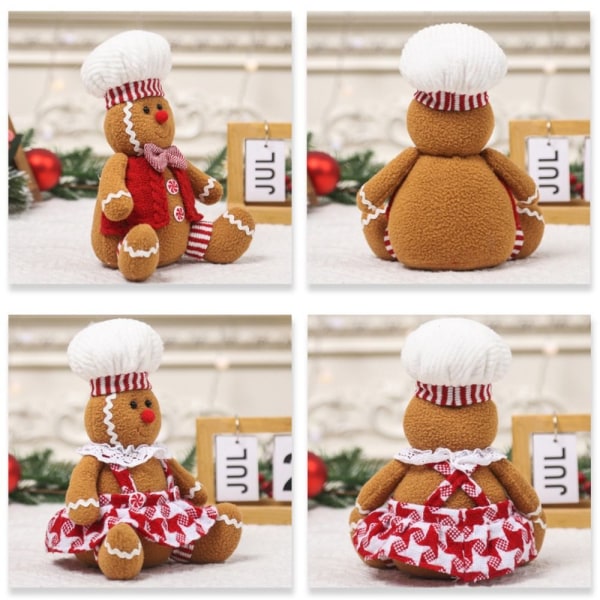 Gingerbread Man Doll Christmas Plys Leg Dolls 1 1 1