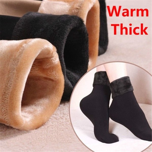 Snow Socks Velvet Floor Strumpor Sleeping Socks NUDE nude