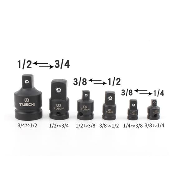 6 kpl Drive Socket -sovittimen muuntimen iskunvaimentimen pistoke