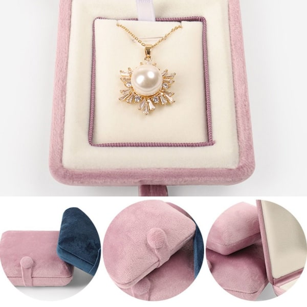 Smyckeskrin Ring Förvaringslåda ROSA 23,5X6X4CM pink 23.5x6x4cm