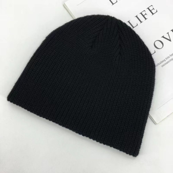 Beanie Hat Strikket Hue SORT Black